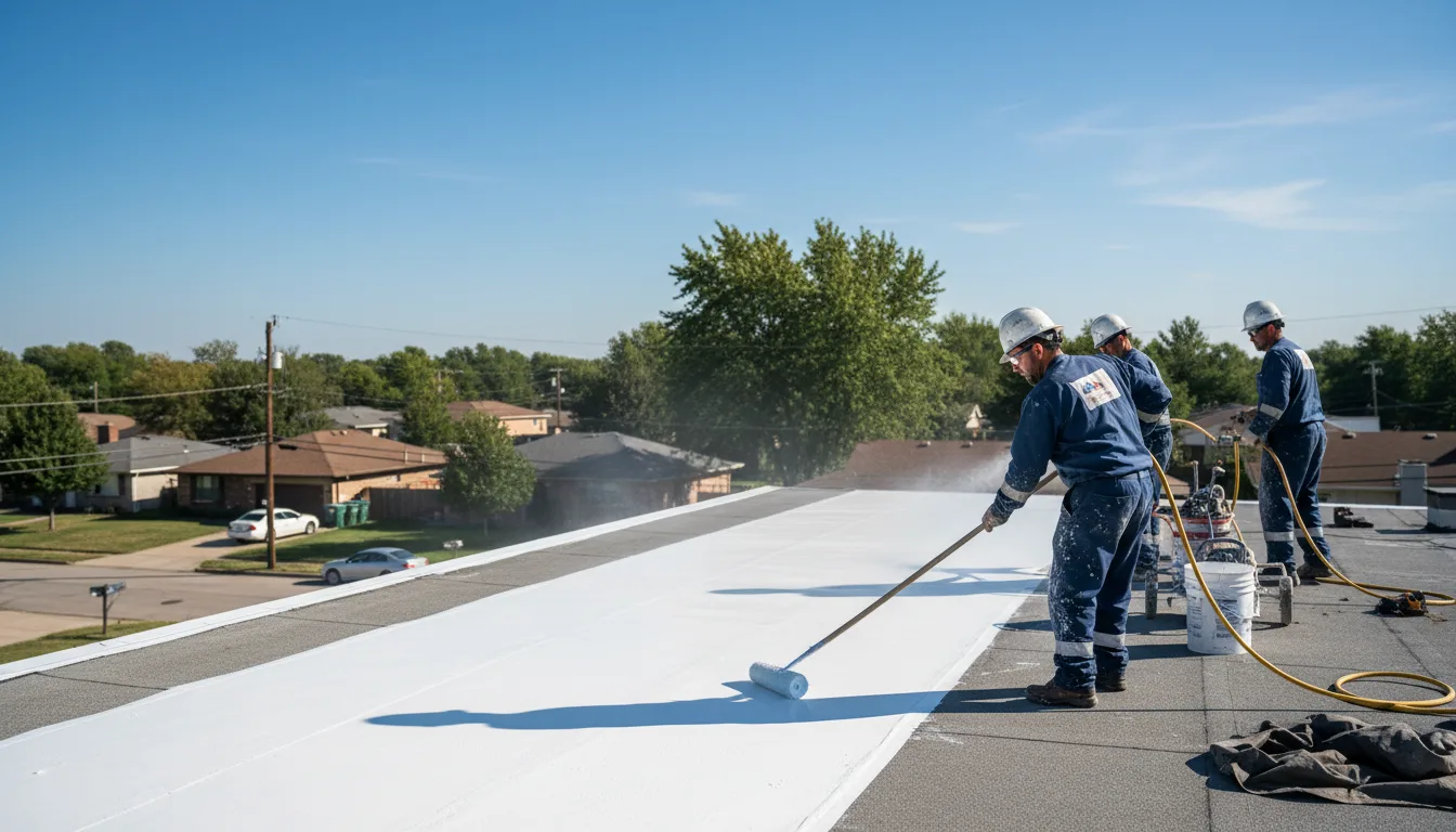 Commercial roof coating in Mooseheart, IL near me